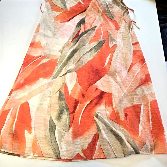 H&M Floral‎ Boho Crinkle Spaghetti Strap Maxi Dress Size XS - Picture 9 of 10